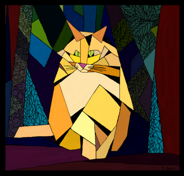 Кубизм Пикассо кот