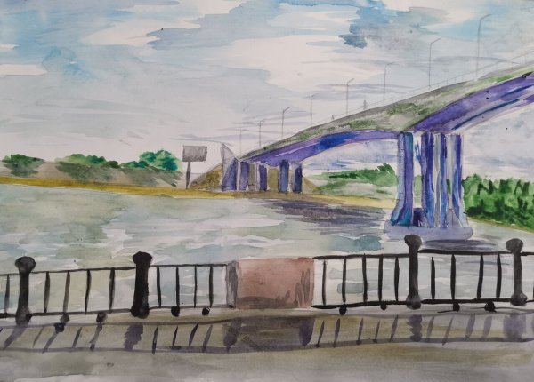 Ростов на Дону набережная рисунок