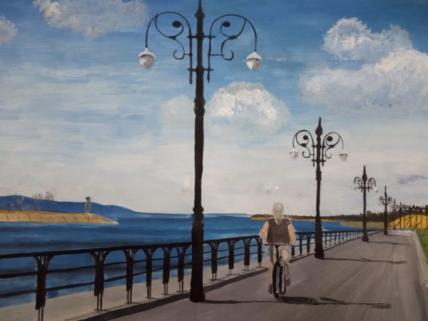 Набережная иллюстрация