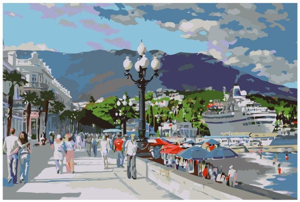 Векторный пейзаж город