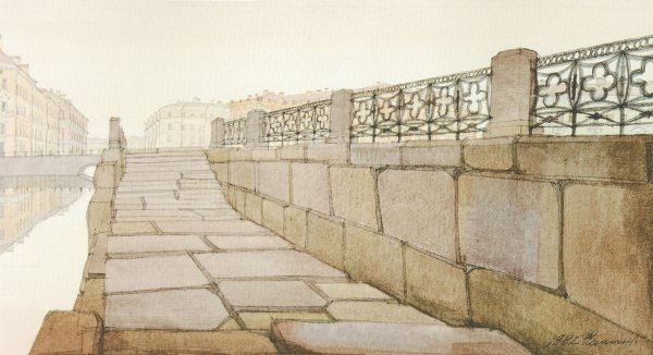 Художник Александр Болотов вечер город