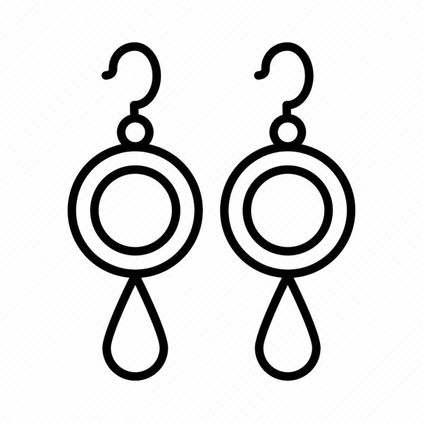 Серьги контур