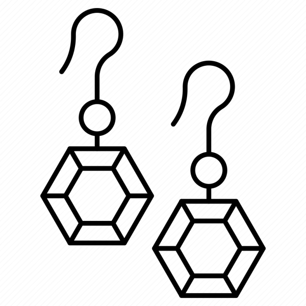 Серьги для раскрашивания