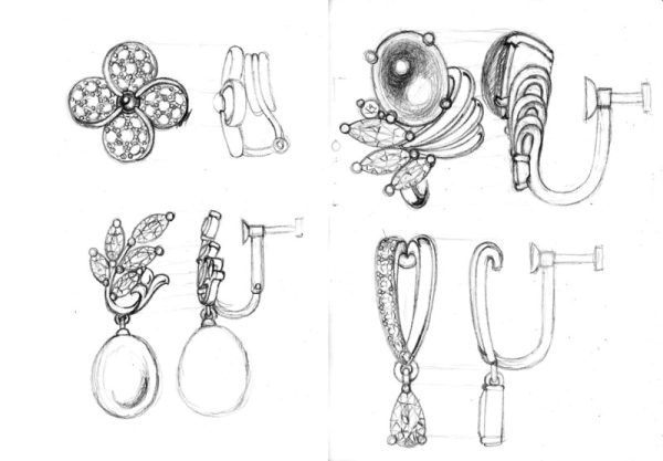 Наброски ювелирных украшений