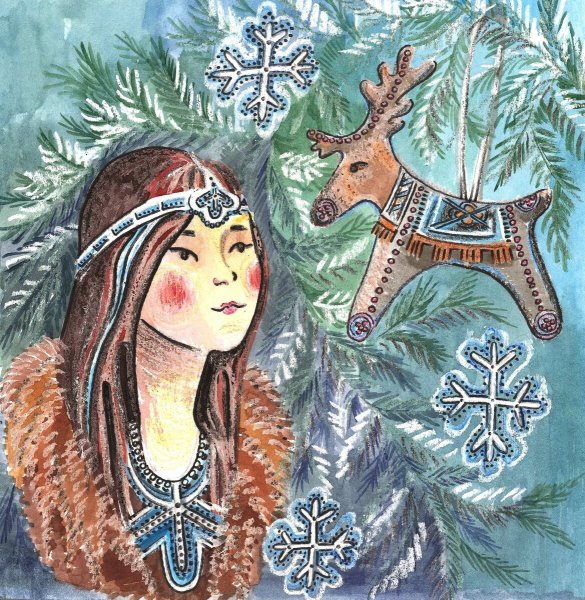 Эвенки Якутии живопись