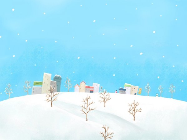 Зимний фон рисунок