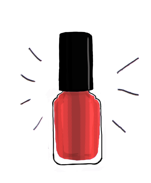 Нарисованный лак для ногтей