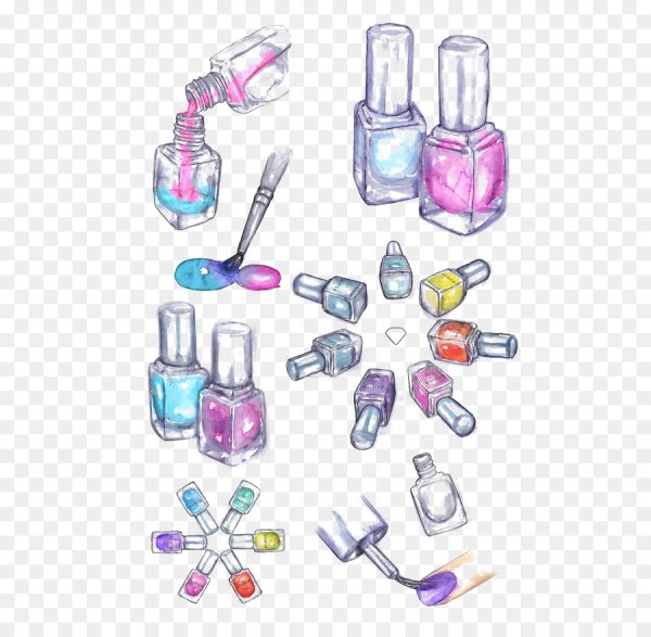 Лак для ногтей эскиз