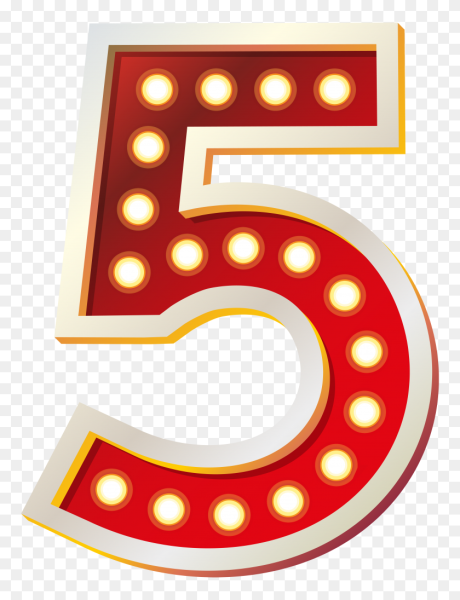 Цифра 5 красивая