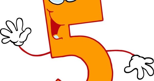 Мультяшные пятерки