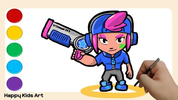 Разукрашенный Шелли из БРАВЛ старса