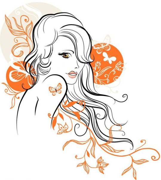 Девушка вектор