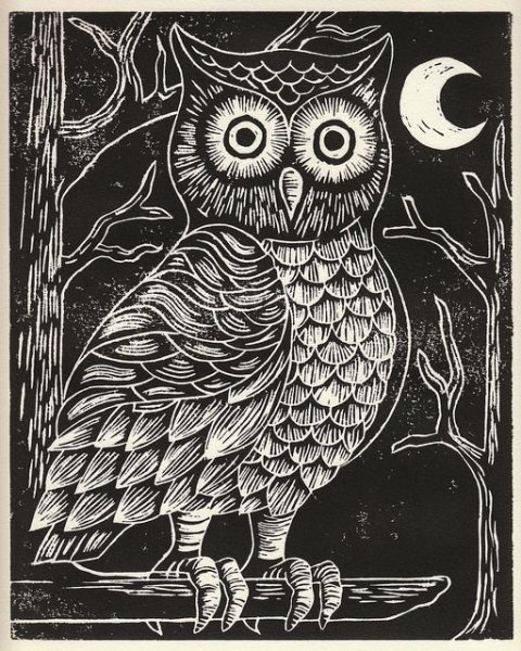 Линогравюра и граттаж