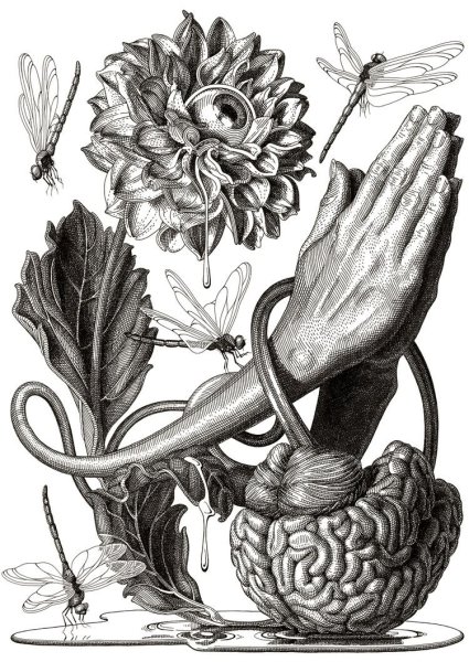 Гравюры тушью