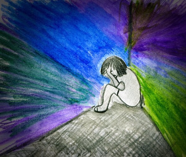 Детский рисунок обида