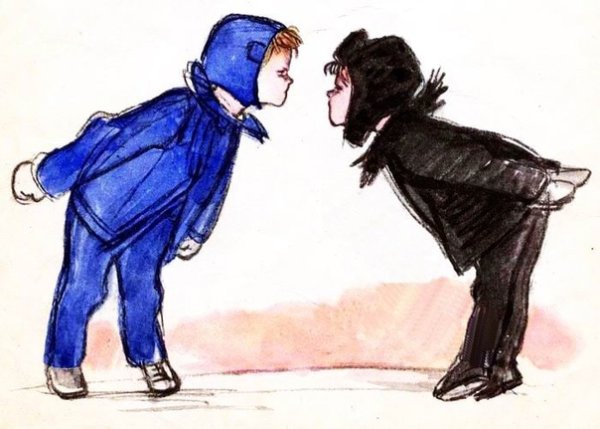 Обиженный человек рисунок