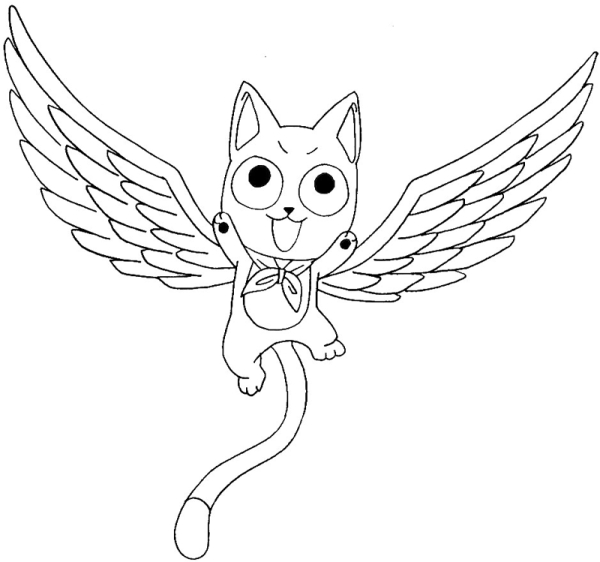 Хэппи Фейри Тейл раскраска