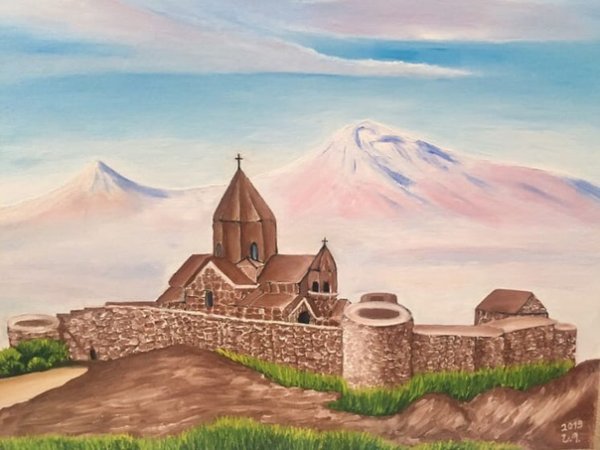 Церковь хор Вирап картины