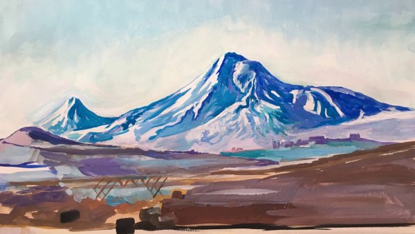 Армения гуашью