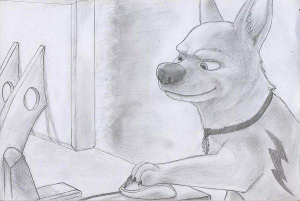 Вольт рисунок карандашом