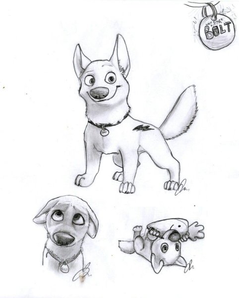 Вольт рисунок карандашом