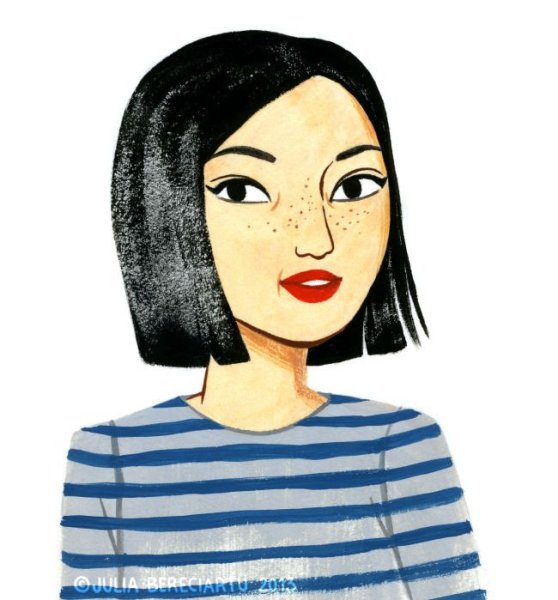 Мультяшные девочки с каре