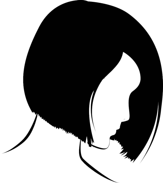 Силуэт женской прически