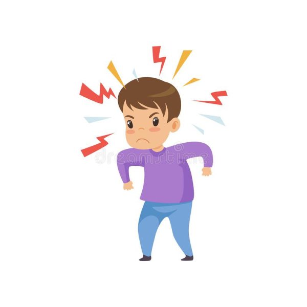 Агрессивный ребенок иллюстрация