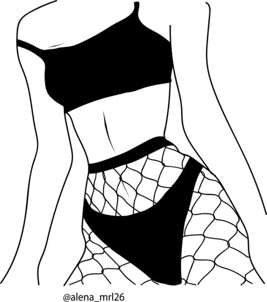 Рисунки для срисовки талия