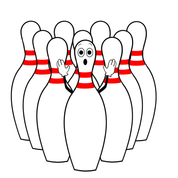 Мультяшная кегля