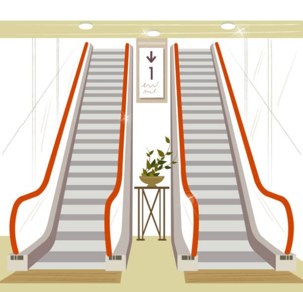 Эскалатор раскраска