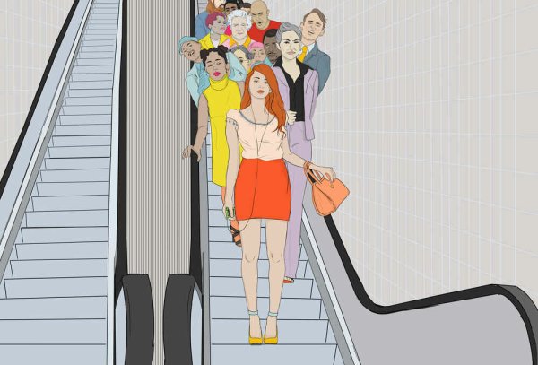 Ограждение эскалатора