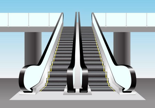 Эскалатор раскраска для детей