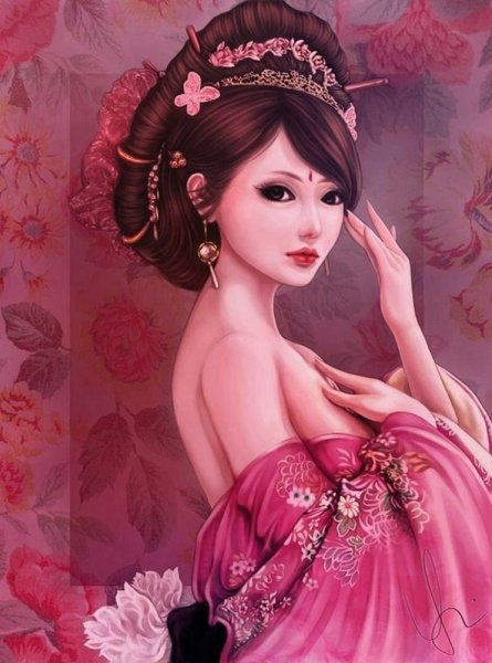 Японская принцесса арт