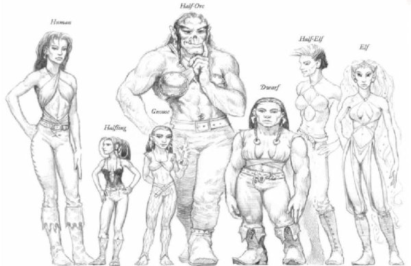 Фэнтези расы люди эльфы Гномы