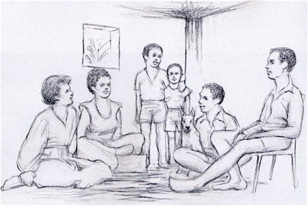 Семейные зарисовки людей