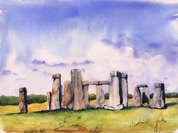 Стоунхендж нарисовать