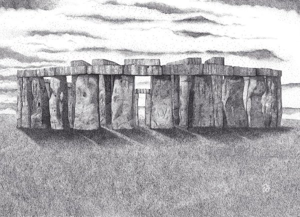 Менгиры дольмены кромлехи карандашом