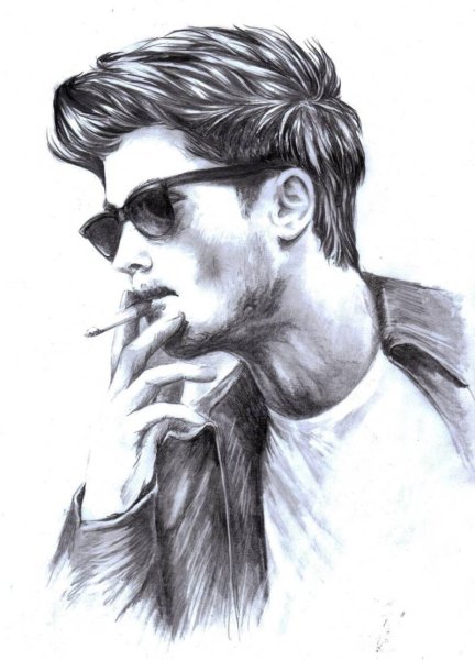 Рисунки для срисовки мужчины