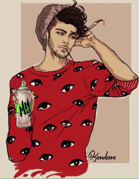 Нарисованный мужик