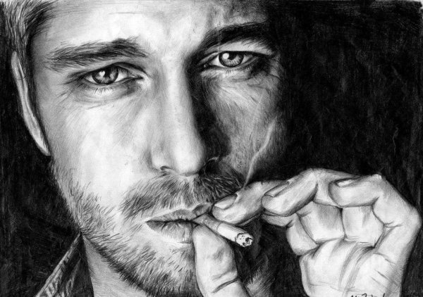 Мужчина рисунок карандашом