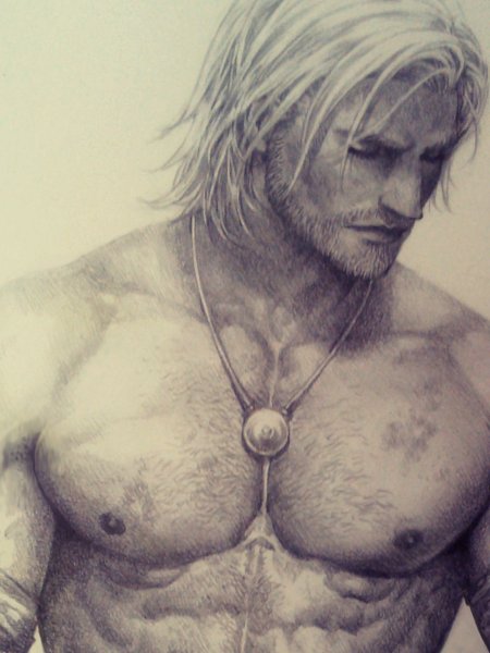 Йен Сомерхолдер карандашом