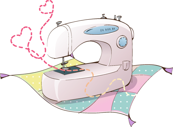 Векторная швейная машинка