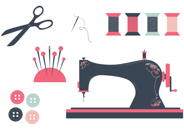 Швейная машинка вектор