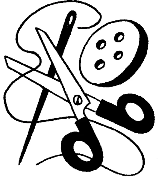 Эмблема ножницы и нитки