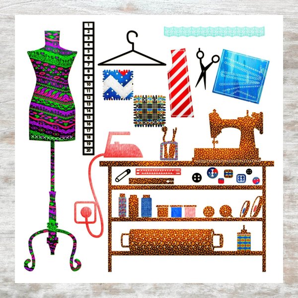 Пошив одежды рисунок