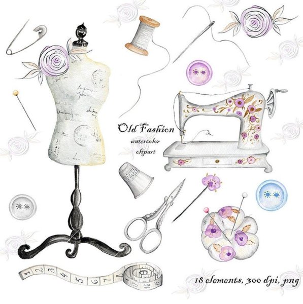 Рисунок ткани у швеи