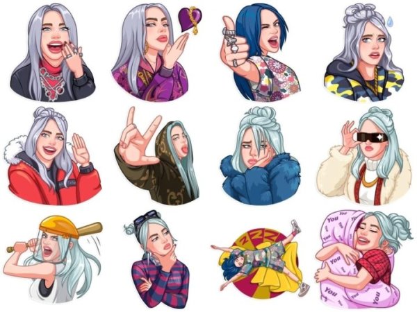 Стикеры Билли Айлиш