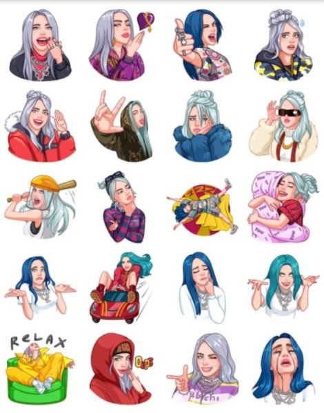 Стикеры Билли Айлиш