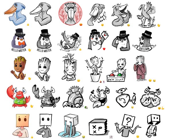 Придумать Стикеры